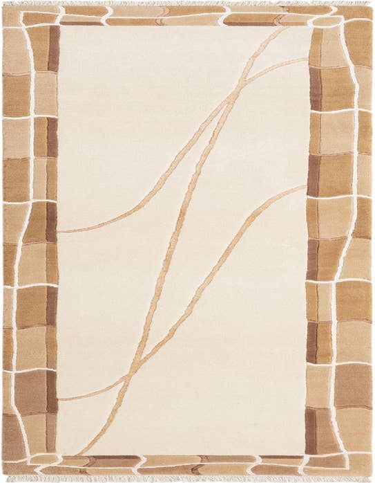 Detail image of 2' 7 x 9' 7 Hand Knotted Darya Wool Runner Rug
