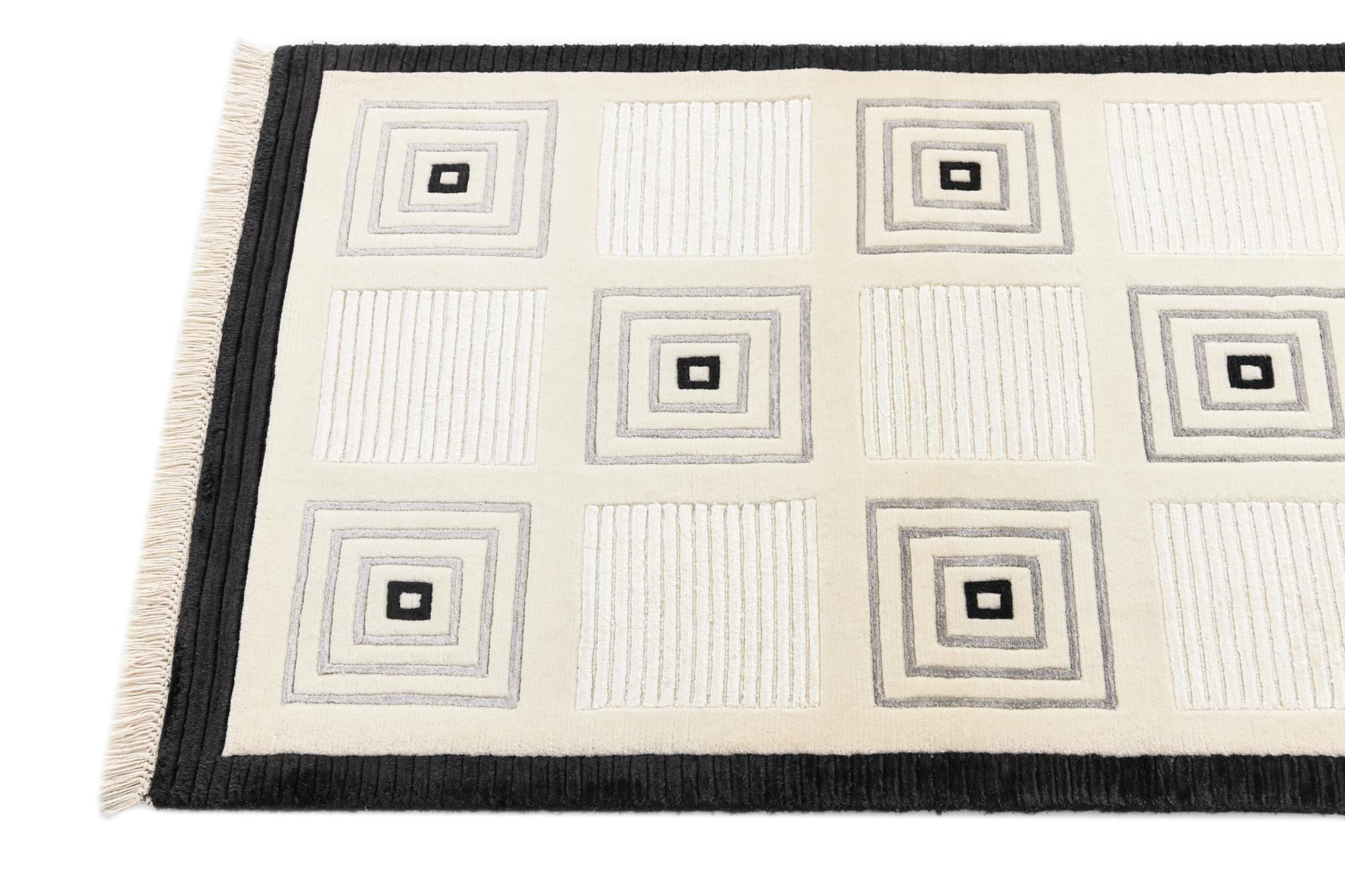 2' 7 x 9' 9 Hand Knotted Darya Wool Runner Rug