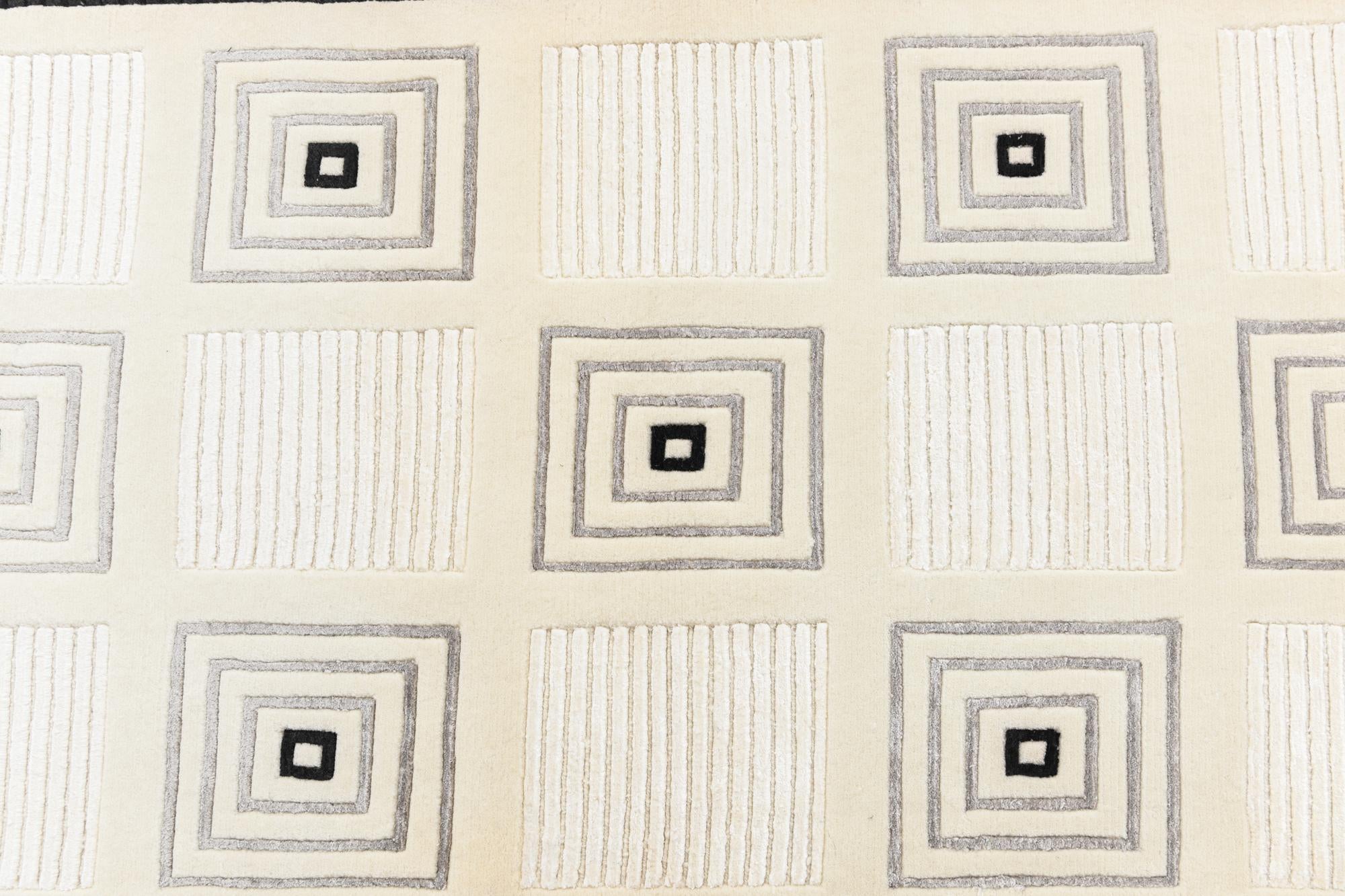 2' 7 x 9' 9 Hand Knotted Darya Wool Runner Rug
