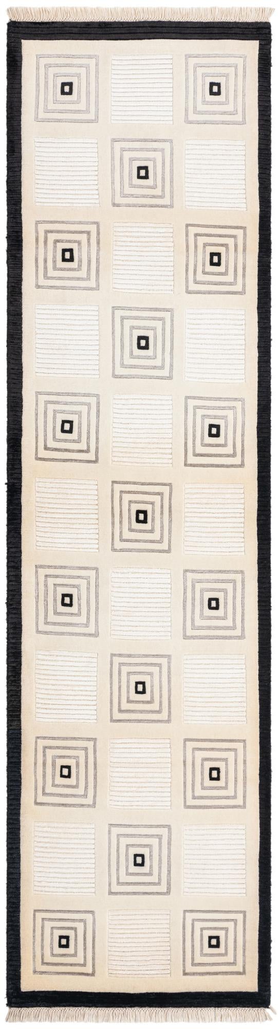 2' 7 x 9' 9 Hand Knotted Darya Wool Runner Rug