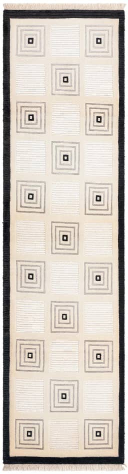 Detail image of 2' 7 x 9' 9 Hand Knotted Darya Wool Runner Rug