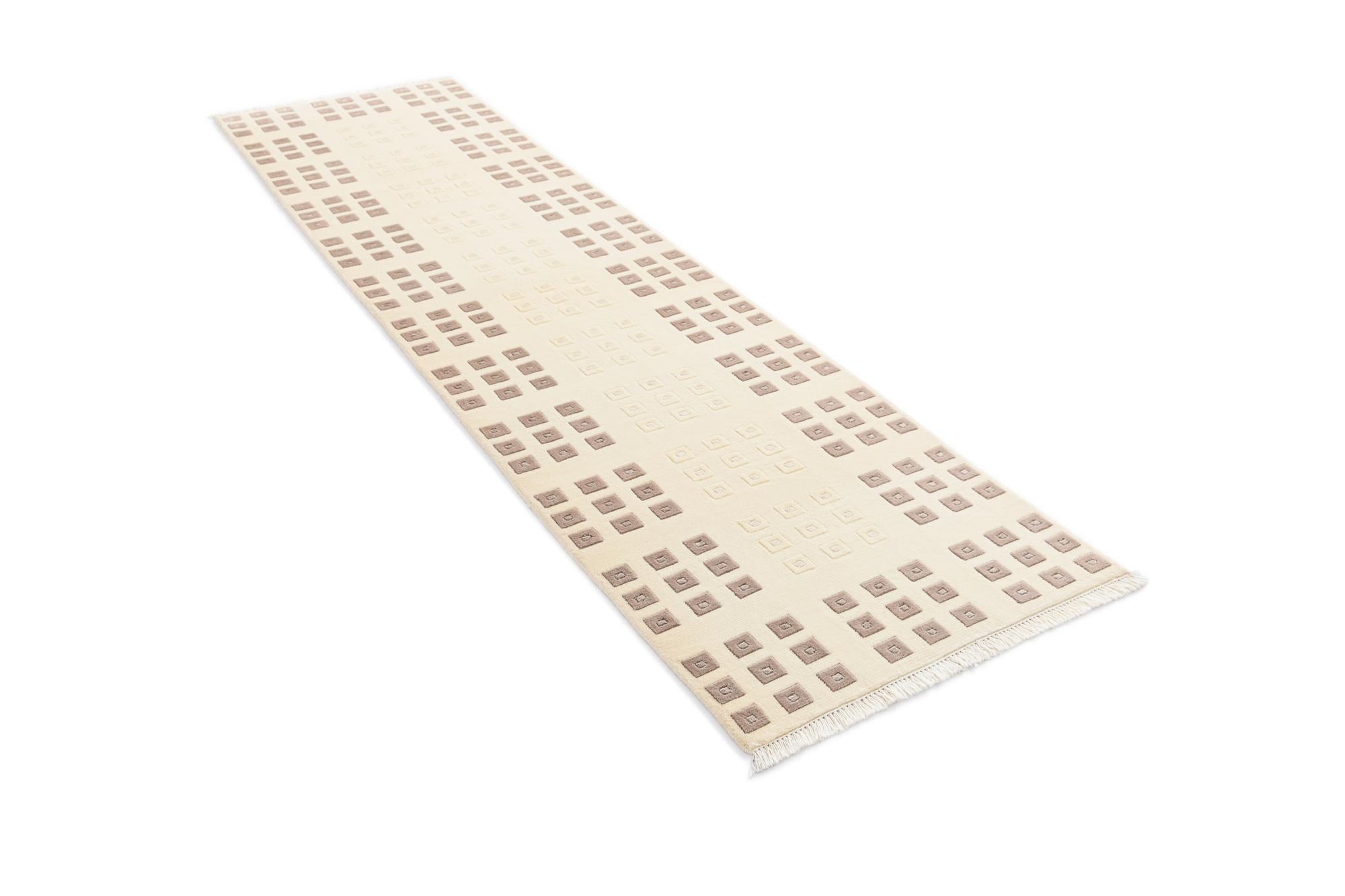 2' 7 x 9' 9 Hand Knotted Darya Wool Runner Rug