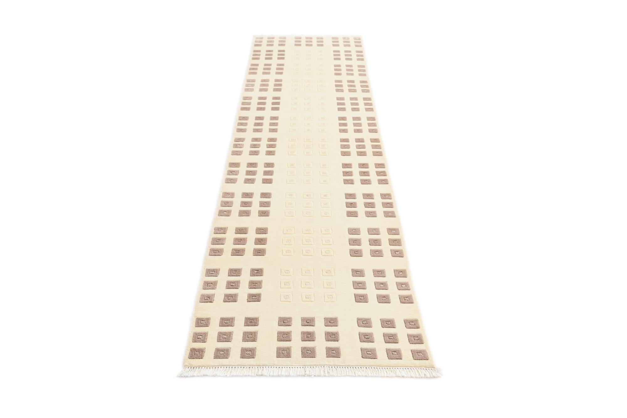2' 7 x 9' 9 Hand Knotted Darya Wool Runner Rug