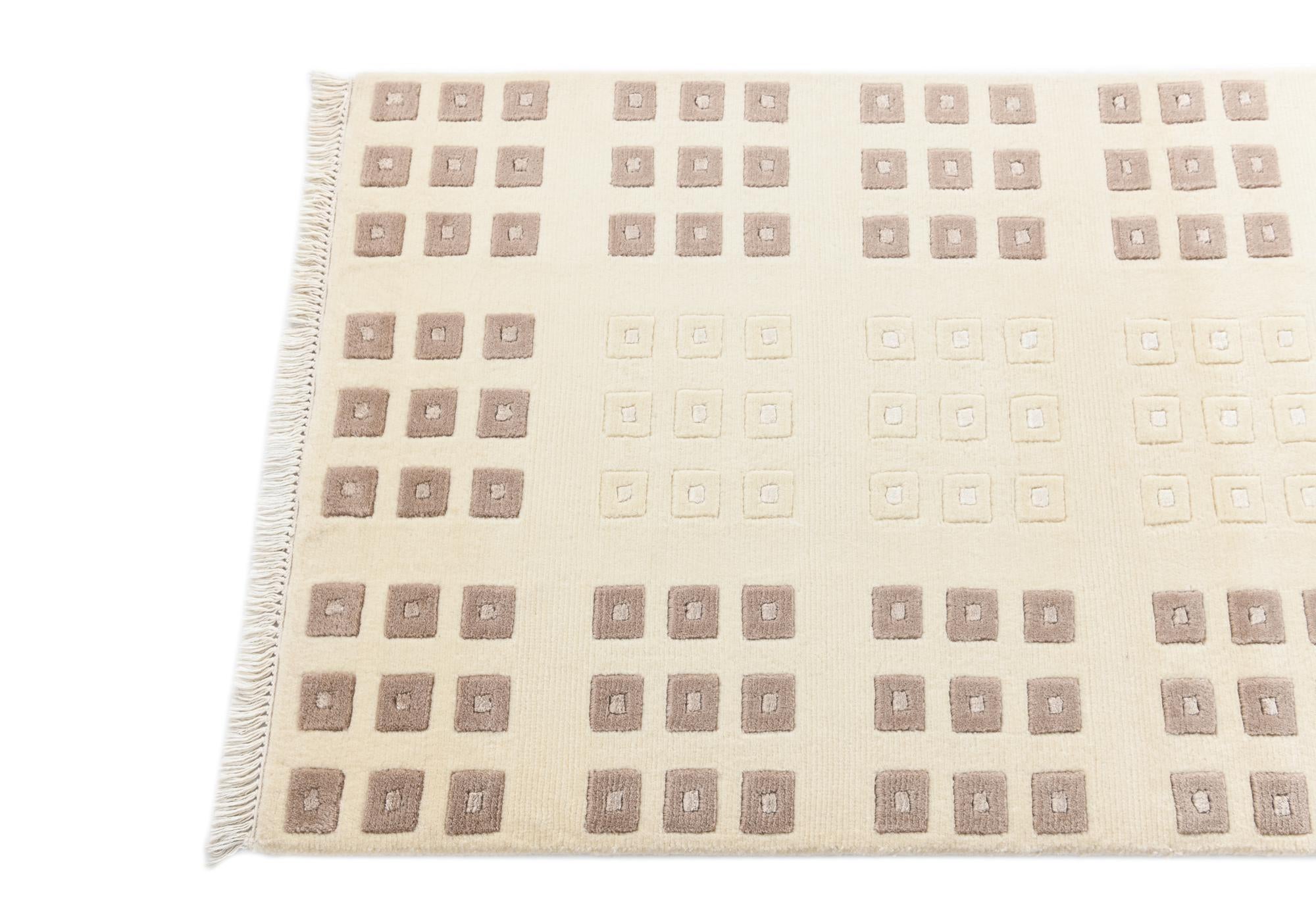 2' 7 x 9' 9 Hand Knotted Darya Wool Runner Rug