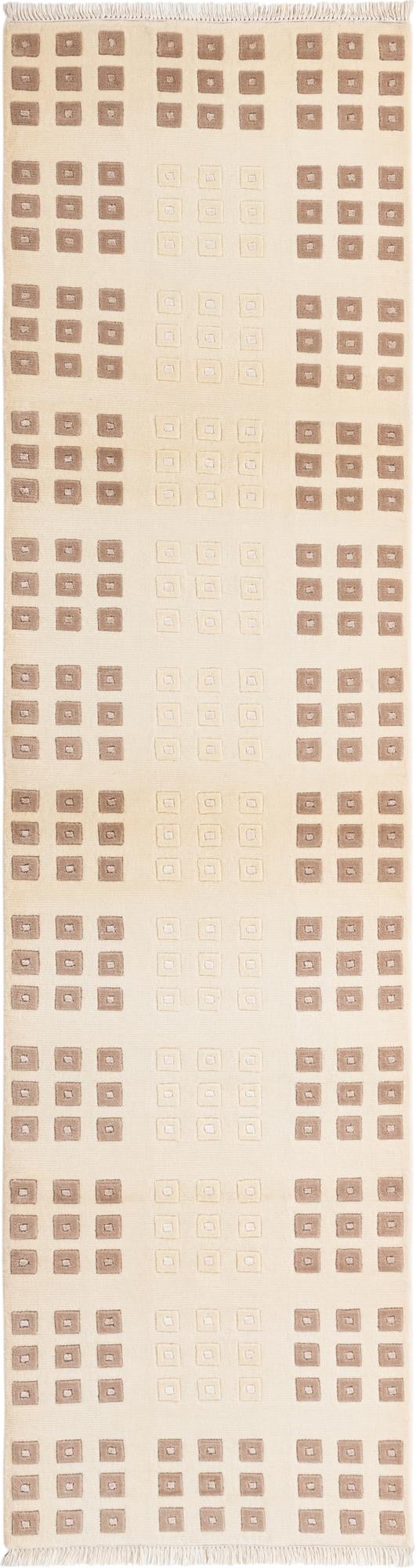 2' 7 x 9' 9 Hand Knotted Darya Wool Runner Rug