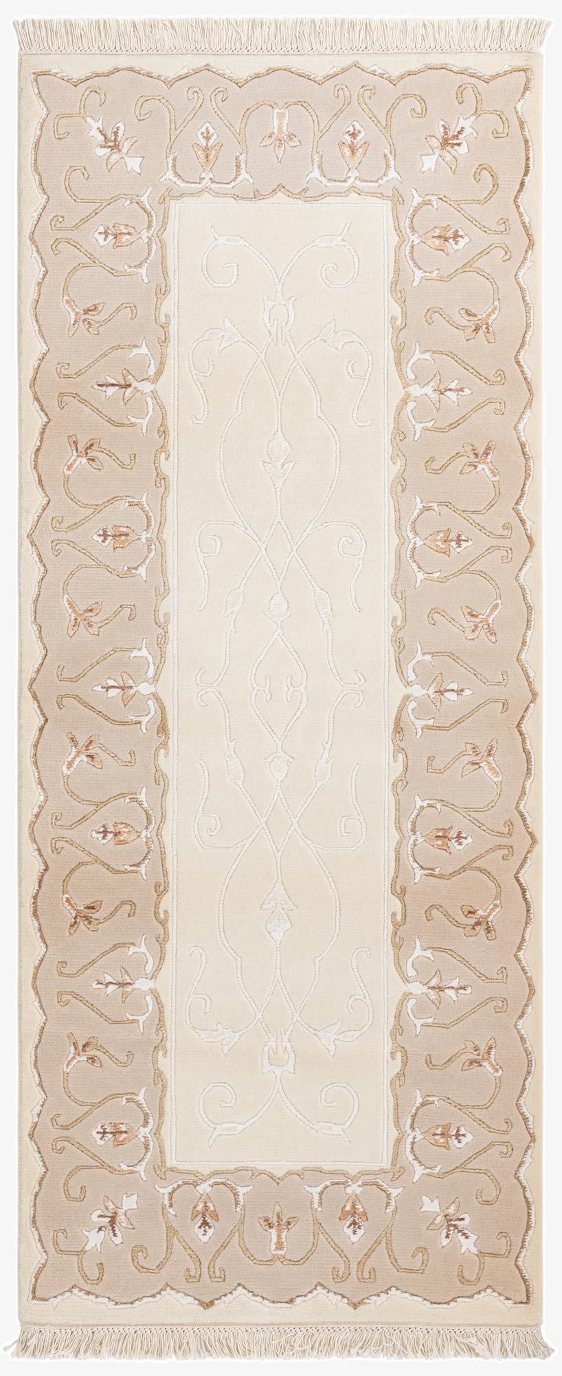 2' 8 x 6' 7  Hand Knotted Darya Wool Runner Rug