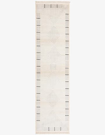 2' 7 x 10' Hand Knotted Darya Wool Runner Rug
