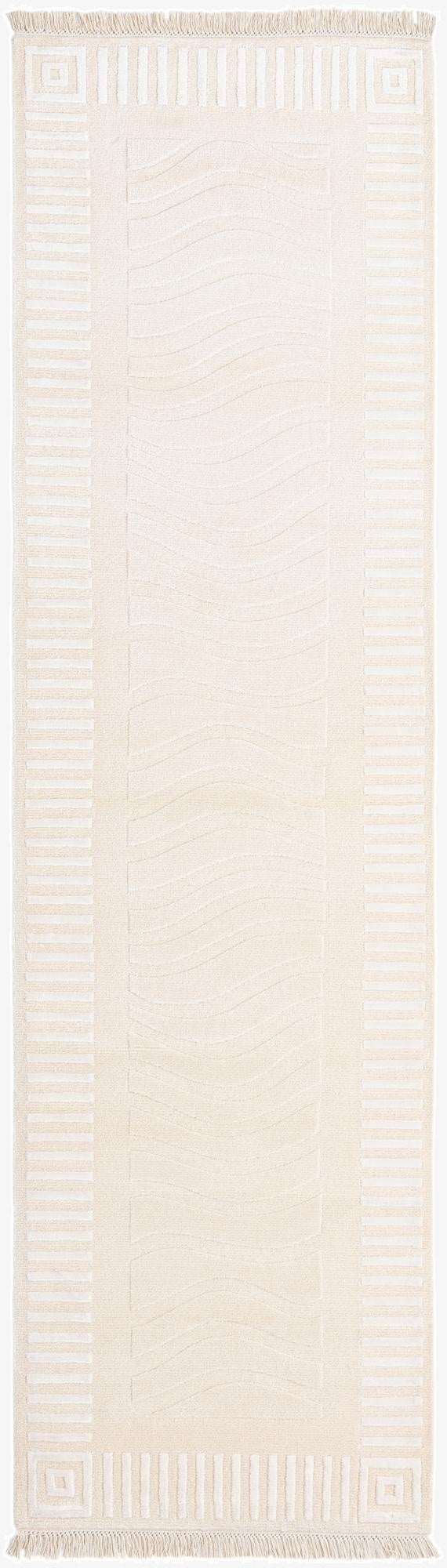 2' 8 x 9' 10  Hand Knotted Darya Wool Runner Rug