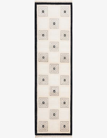 2' 7 x 9' 10 Hand Knotted Darya Wool Runner Rug