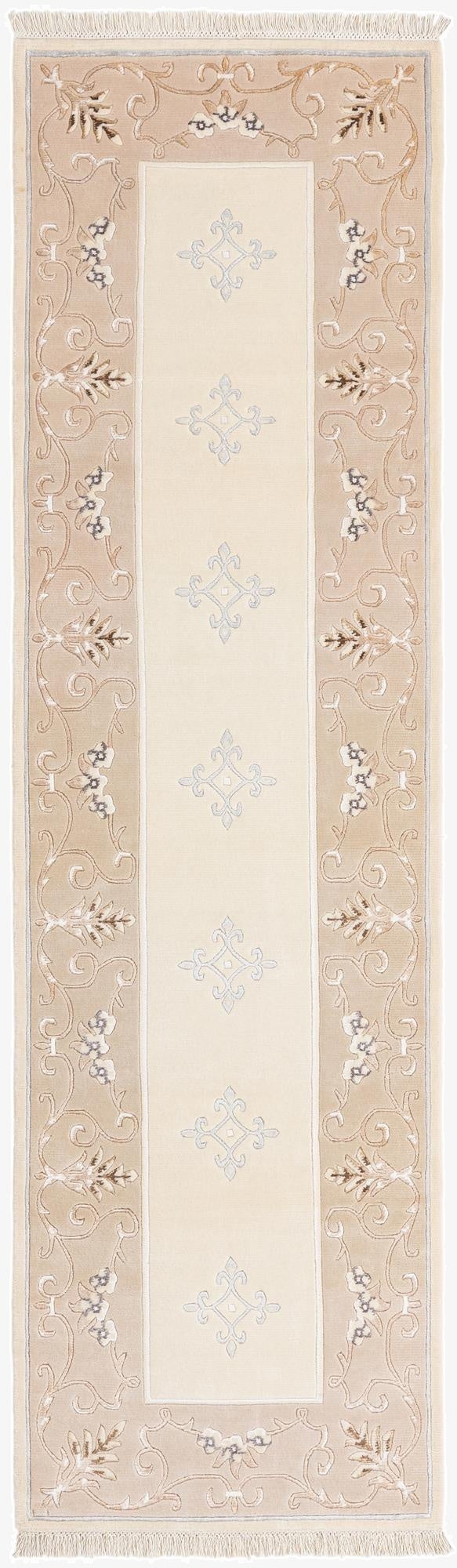 2' 9 x 9' 9  Hand Knotted Darya Wool Runner Rug
