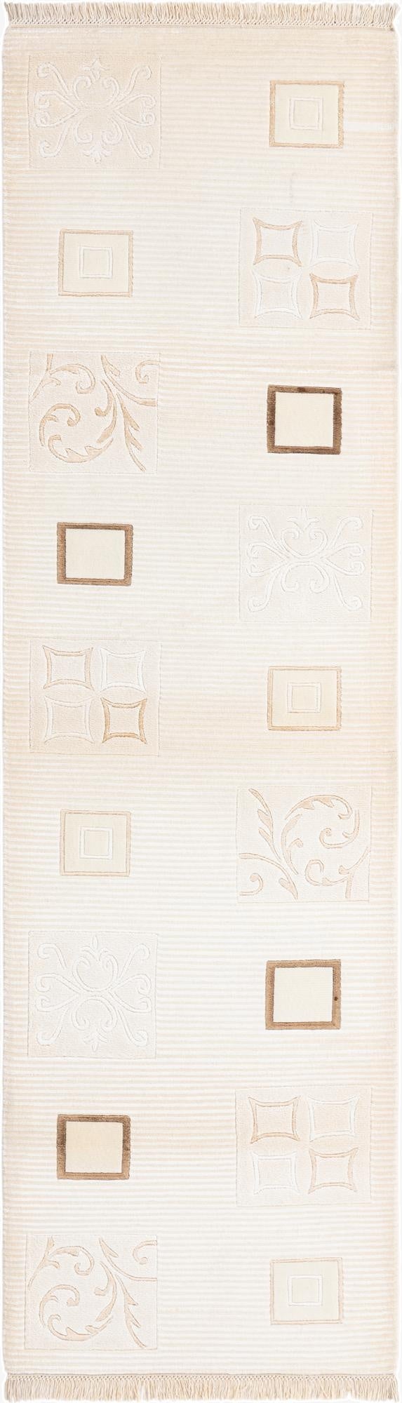 2' 10 x 9' 9  Hand Knotted Darya Wool Runner Rug