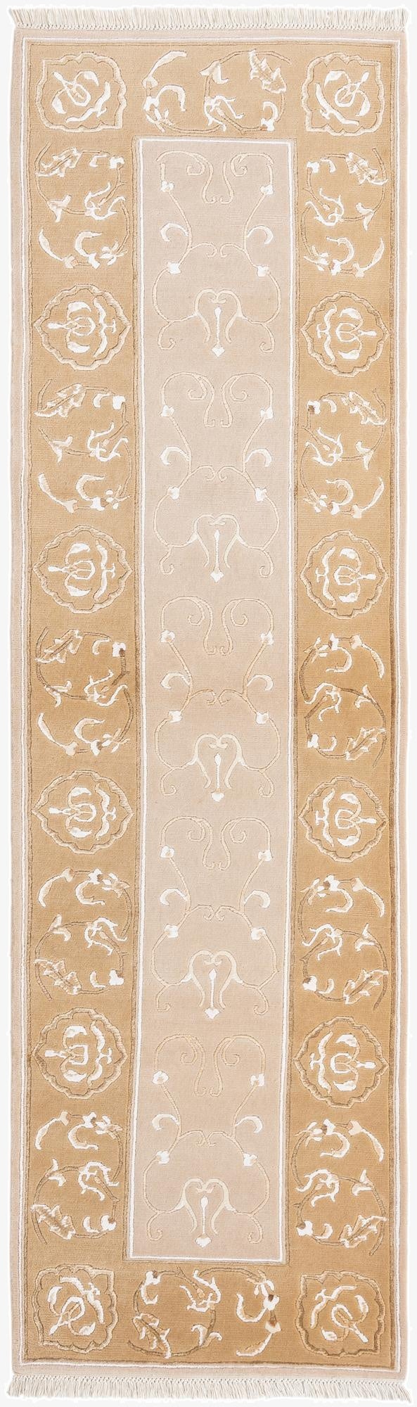 Primary image 2' 9 x 9' 9  Hand Knotted Darya Wool Runner Rug