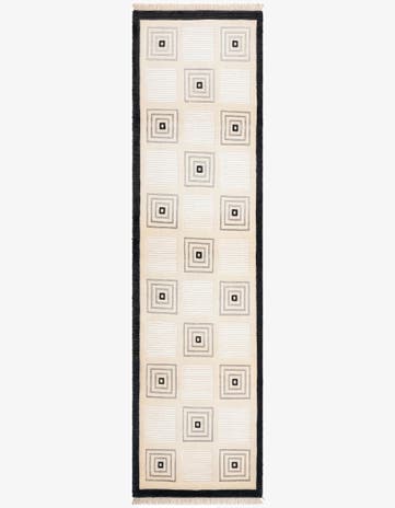 2' 7 x 9' 9 Hand Knotted Darya Wool Runner Rug