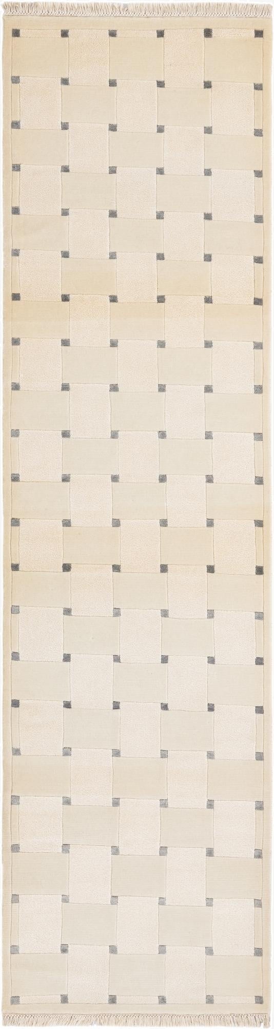 2' 8 x 9' 10  Hand Knotted Darya Wool Runner Rug