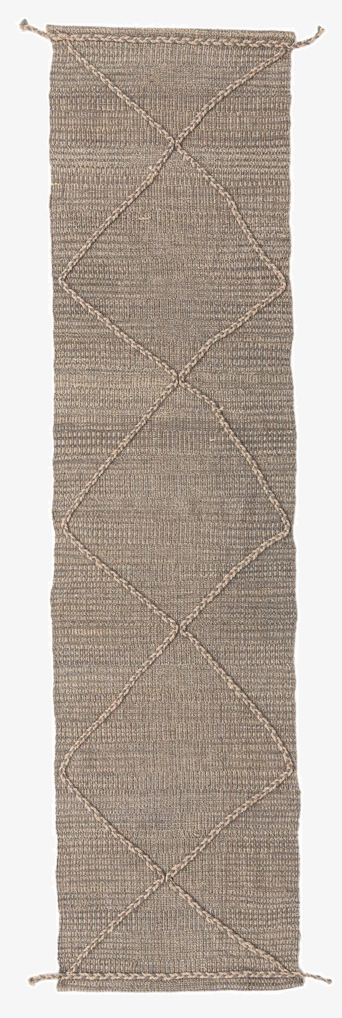 2' 6 x 10'  Hand Knotted Darya Wool Runner Rug