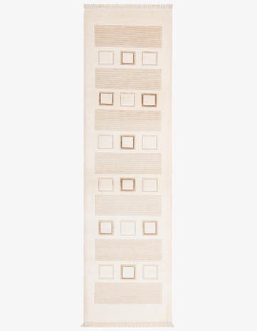 2' 9 x 9' 9 Hand Knotted Darya Wool Runner Rug