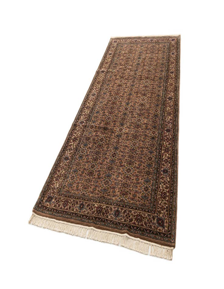 Detail image of 5' 6 x 11' 1  Hand Knotted Farahan Wool Runner Rug