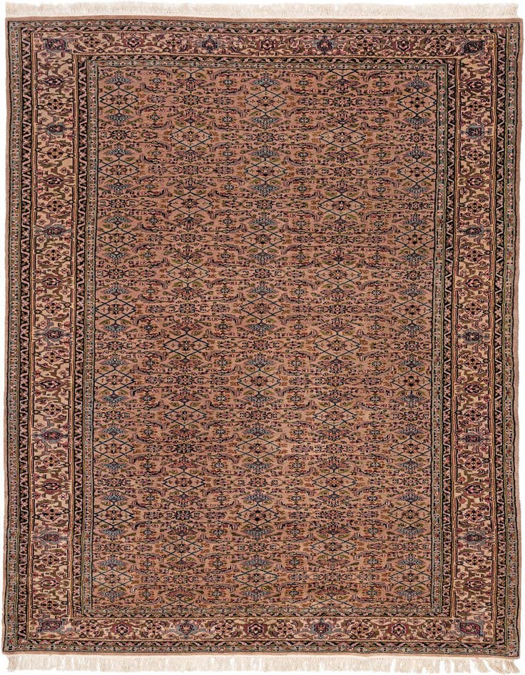 Detail image of 5' 6 x 11' 1 Hand Knotted Farahan Wool Runner Rug