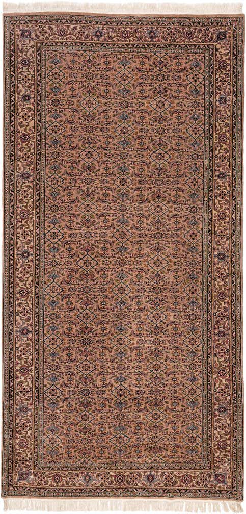 5' 6 x 11' 1 Hand Knotted Farahan Wool Runner Rug