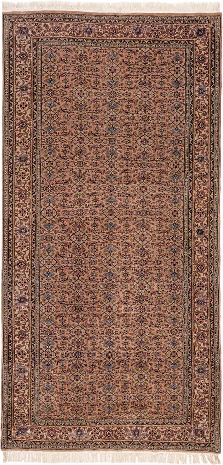 Detail image of 5' 6 x 11' 1 Hand Knotted Farahan Wool Runner Rug