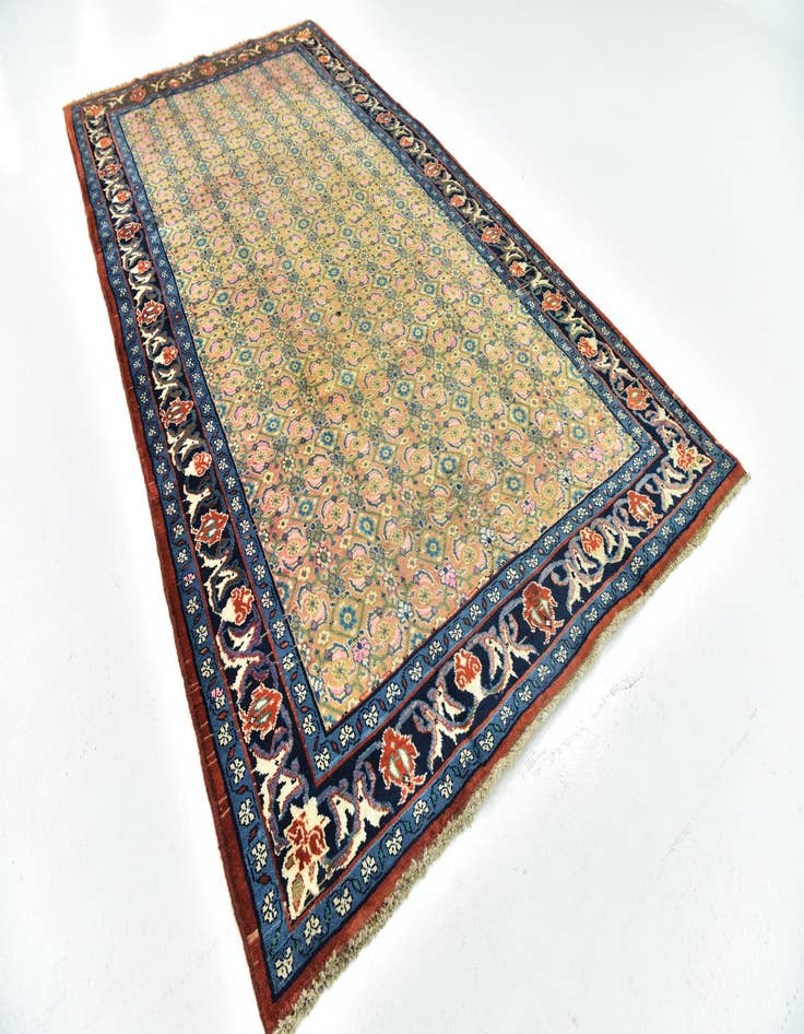 Detail image of 5' 2 x 10' 2  Hand Knotted Farahan Persian Wool Runner Rug