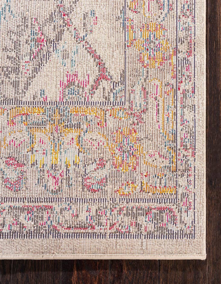 Detail image of 2' 7 x 10' Washable Fleur Runner Rug
