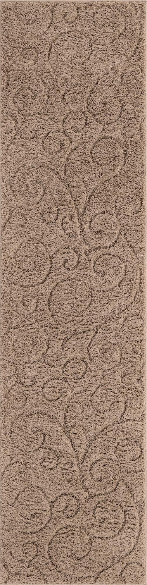 Primary image 2' 7 x 10' Floral Shag Runner Rug