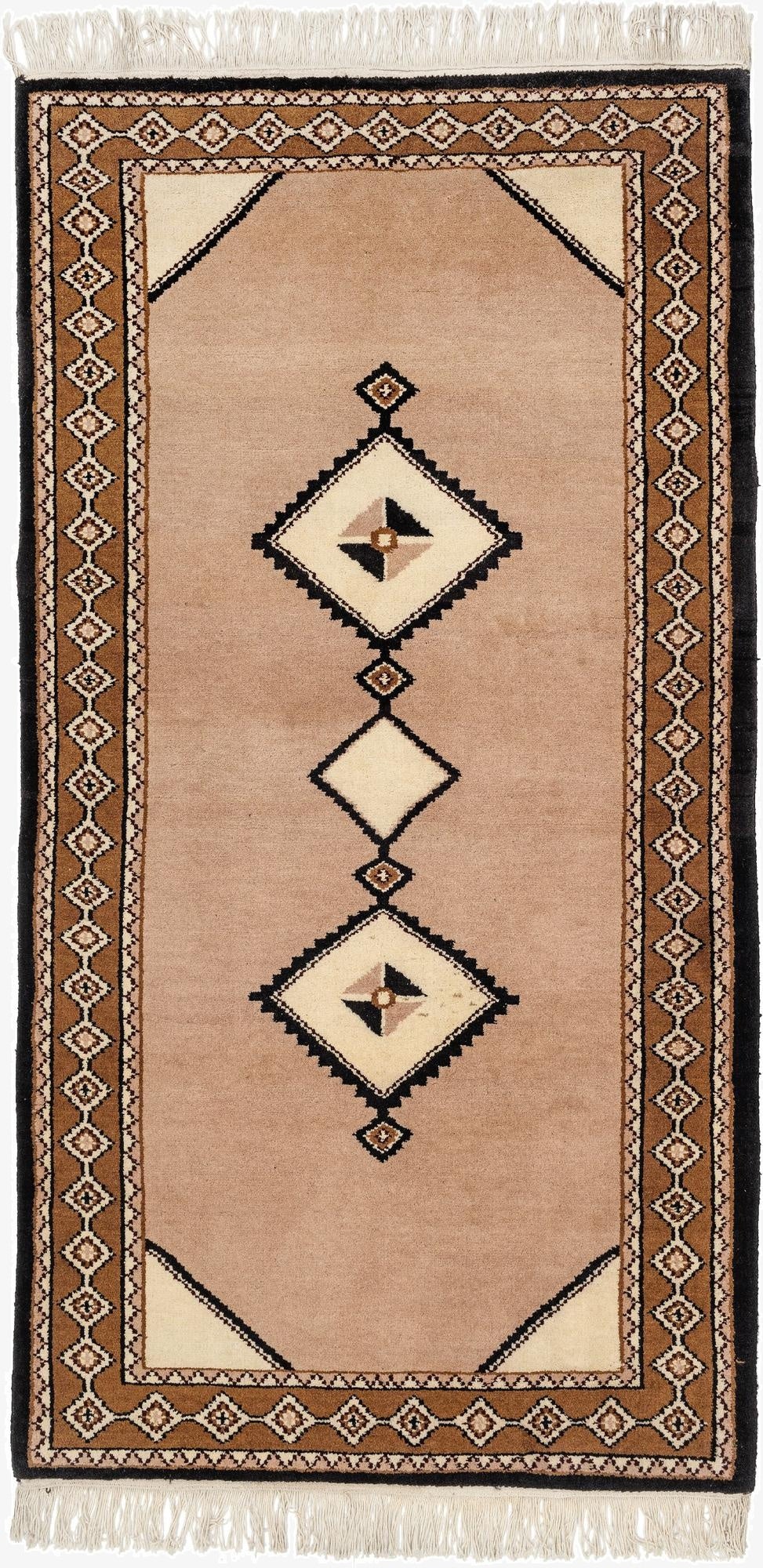 3' 1 x 6'  Hand Knotted Gabbeh Wool Runner Rug