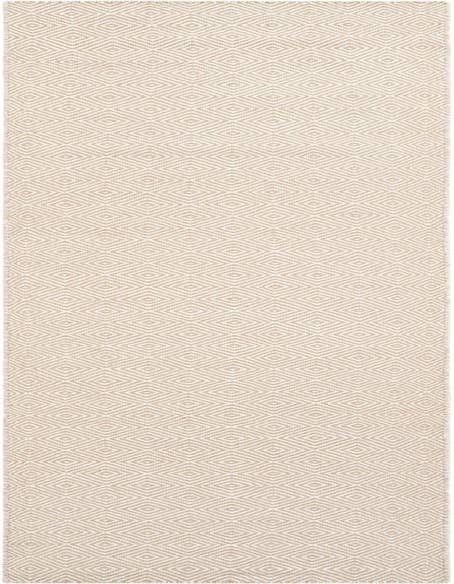 Detail image of 2' 7 x 12' Hand Woven Geo Trellis Flatweave Runner Rug