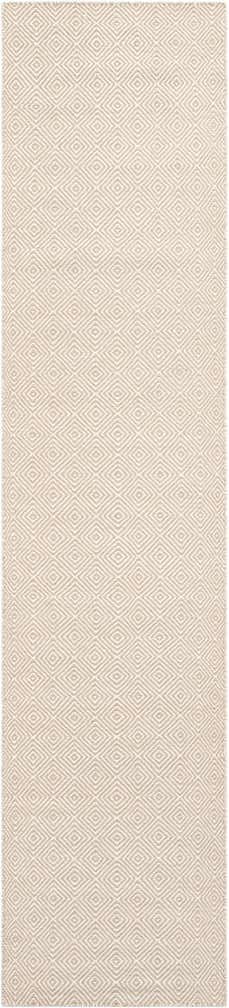 2' 7 x 12' Hand Woven Geo Trellis Flatweave Runner Rug