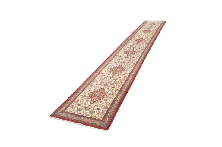 Detail image of 2' 11 x 19' 4 Ghom Runner Rug