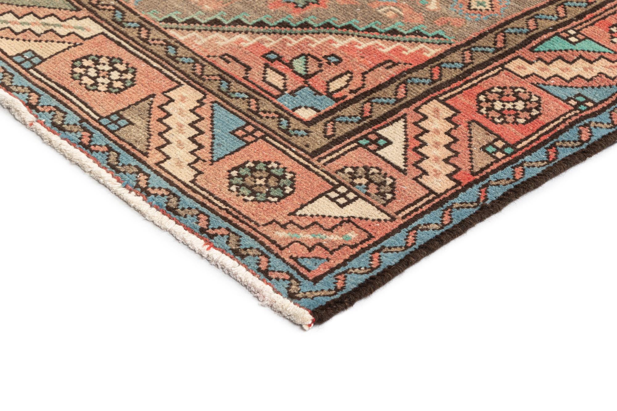 3' 6 x 10' Hamedan Wool Runner Rug
