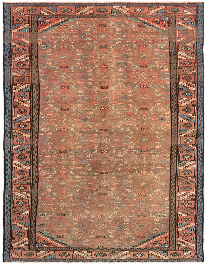 Detail image of 3' 6 x 10' Hamedan Wool Runner Rug