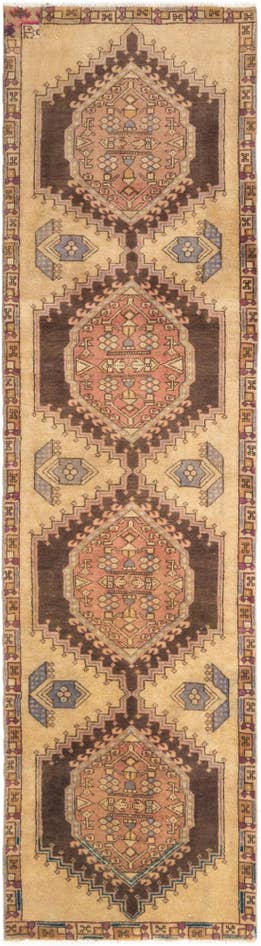 Detail image of 2' 5 x 9' 2 Hamedan Runner Rug