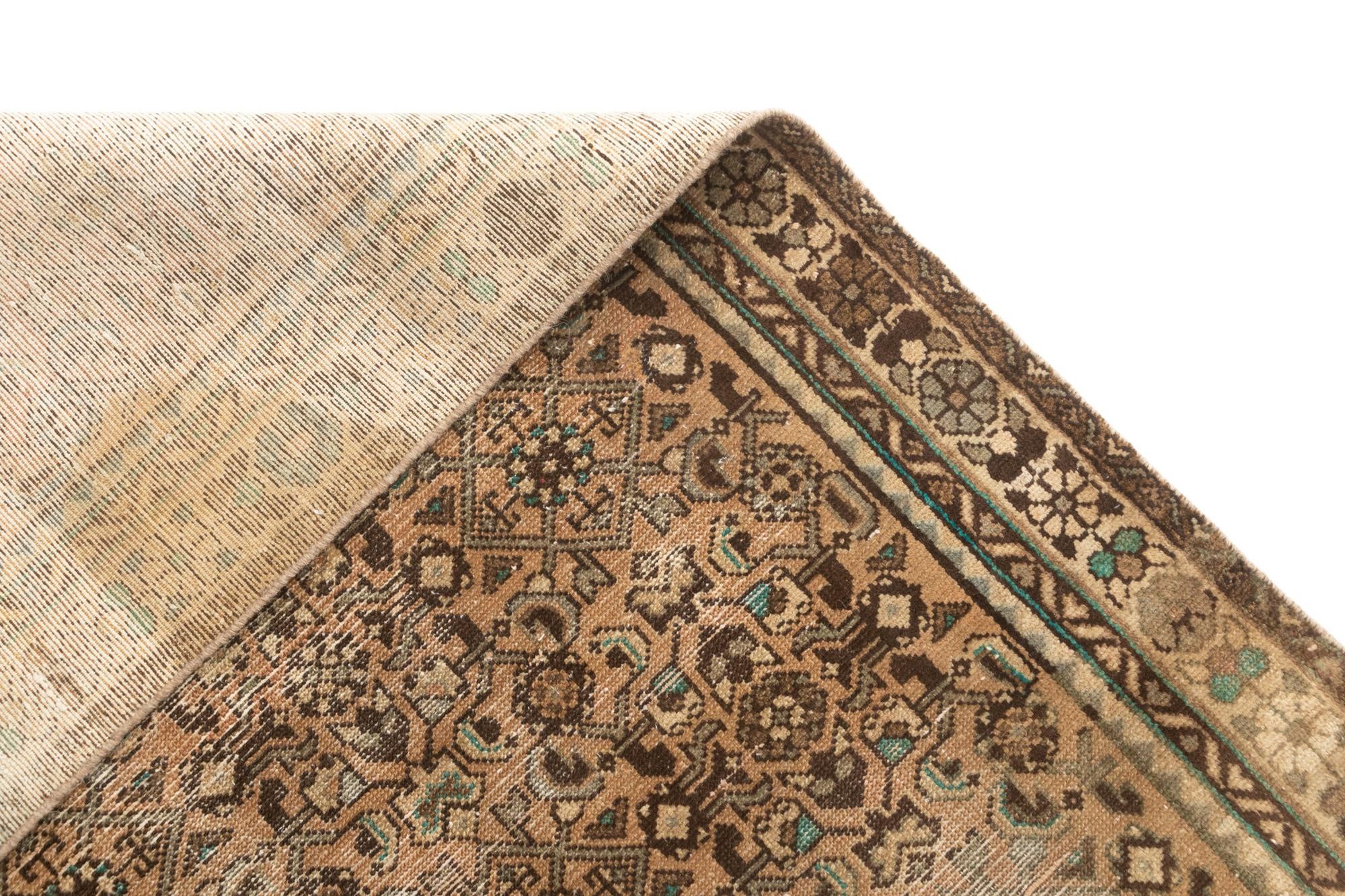 3' 7 x 9' 11 Hamedan Runner Rug