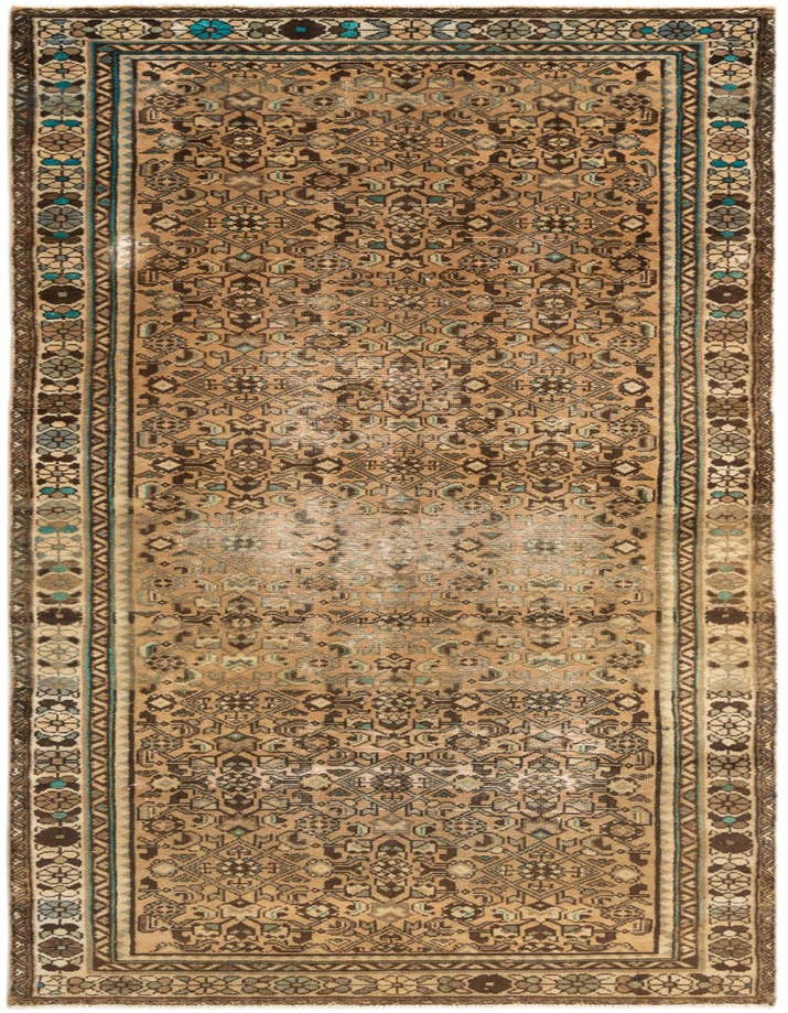 Detail image of 3' 7 x 9' 11 Hamedan Runner Rug