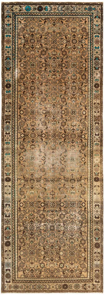 Detail image of 3' 7 x 9' 11 Hamedan Runner Rug