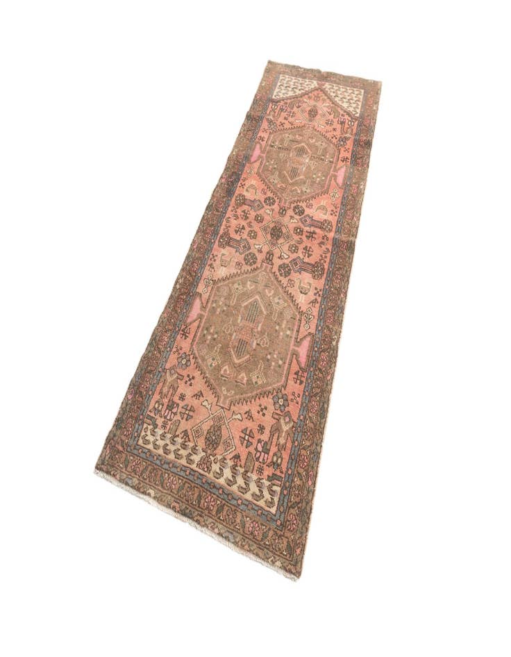 Detail image of 3' 3 x 9' 6 Hamedan Runner Rug