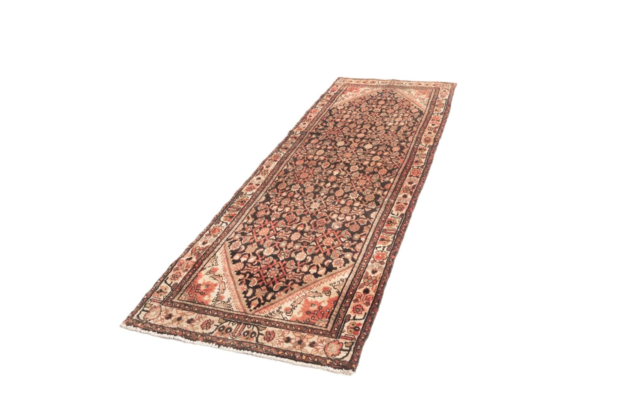 3' 3 x 10' 4 Hamedan Runner Rug