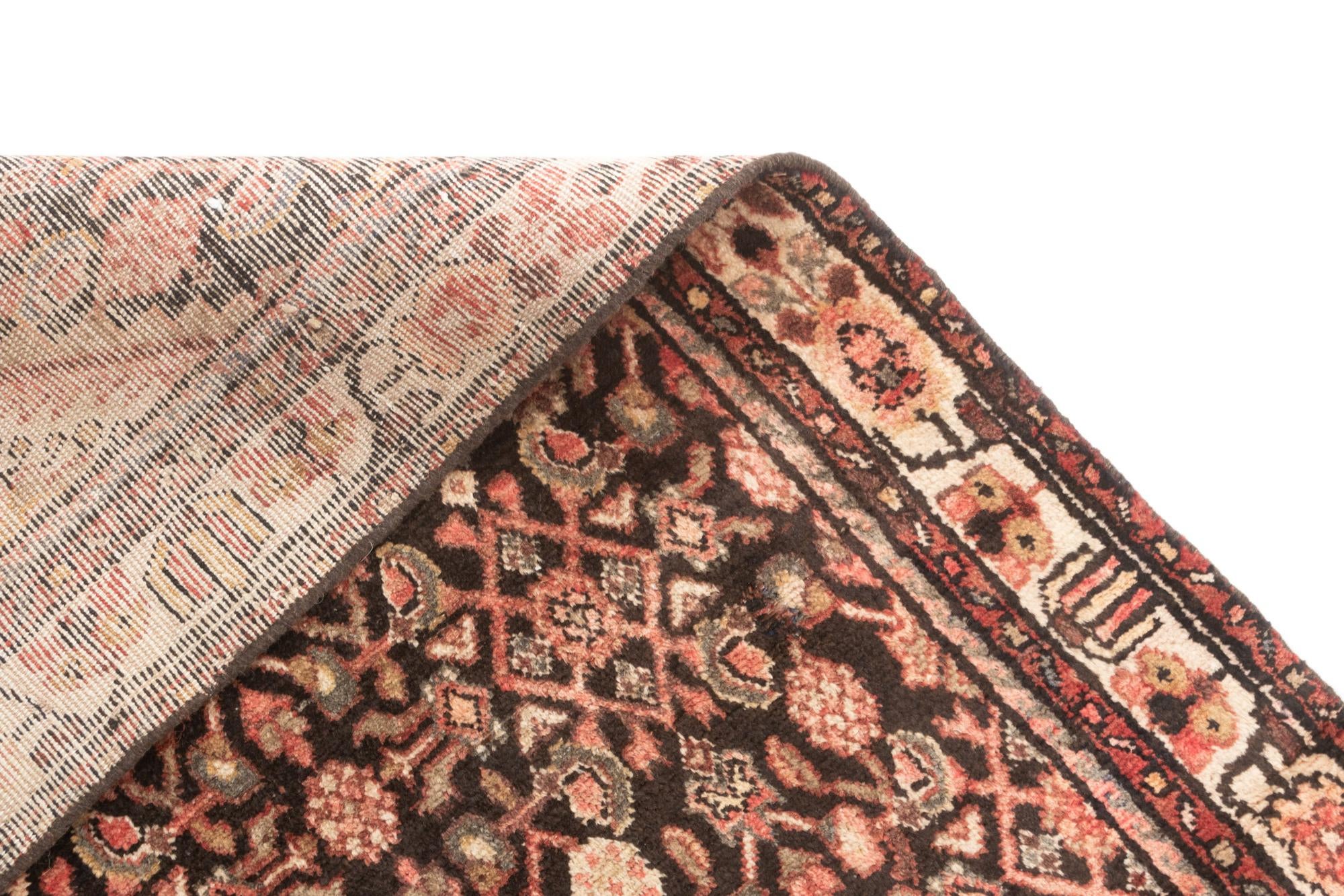 3' 3 x 10' 4 Hamedan Runner Rug