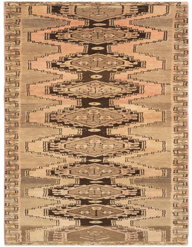 Detail image of 2' 5 x 12' 5 Hamedan Runner Rug