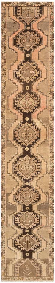Detail image of 2' 5 x 12' 5 Hamedan Runner Rug