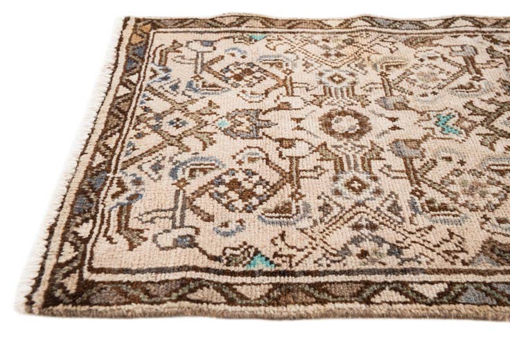Detail image of 1' 10 x 7' 1 Hand Knotted Hamedan Runner Rug
