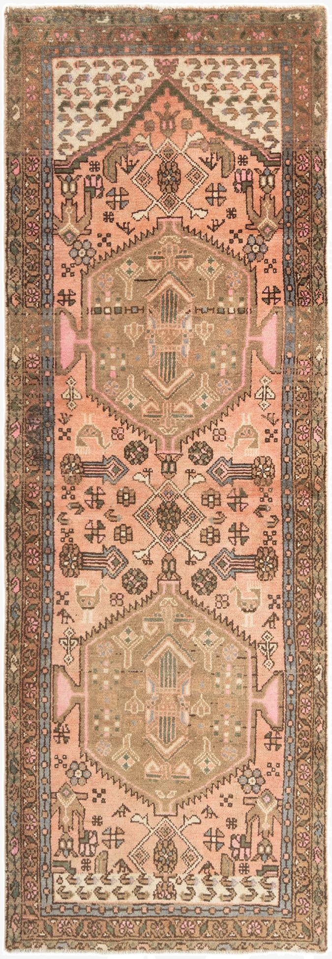 3' 3 x 9' 6 Hamedan Runner Rug