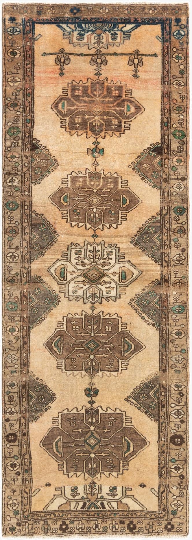 3' 1 x 8' 9 Hamedan Runner Rug