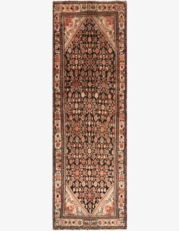 3' 3 x 10' 4 Hamedan Runner Rug