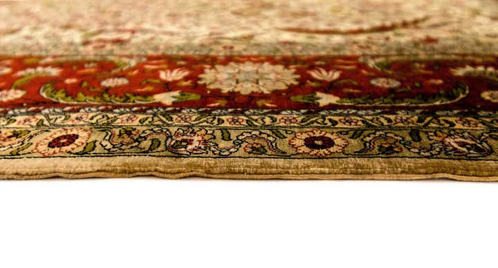 2' 11 x 4' 8 Hereke Silk Runner Rug