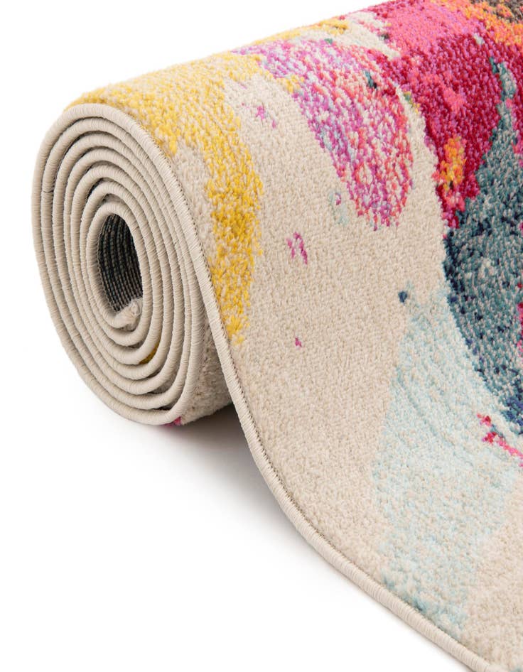 Detail image of 2' 2 x 6' 9 Washable Hyacinth Runner Rug