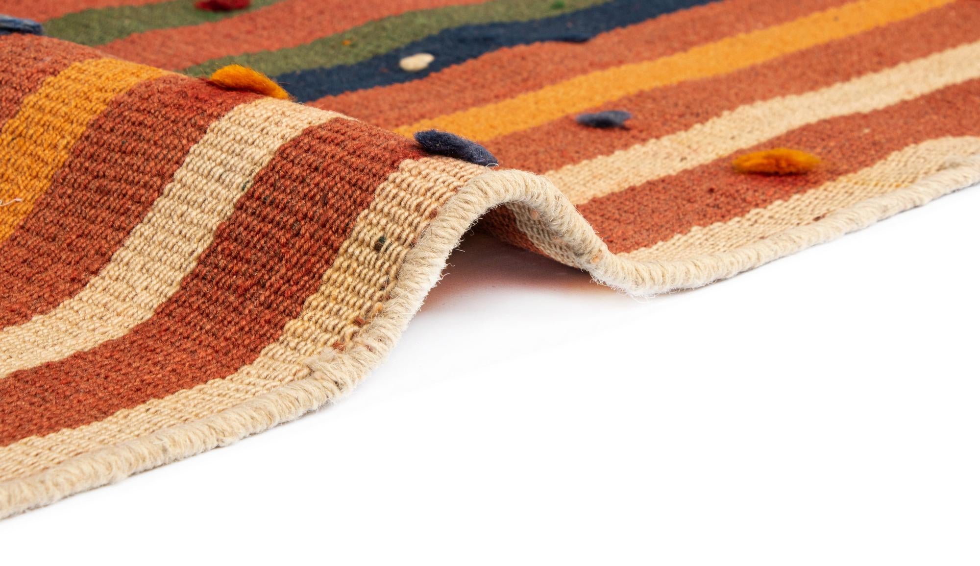 5' 6 x 11' 5 Jajim Wool Runner Rug