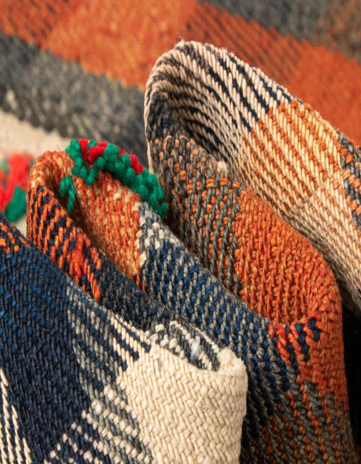 Detail image of 4' 6 x 8' 1 Jajim Wool Runner Rug